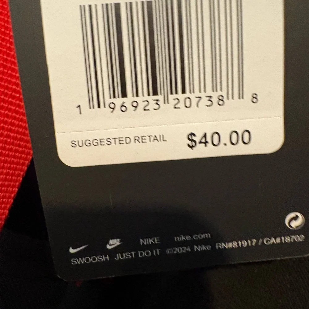 Nike 3Brand Red and Gray Camo Backpack